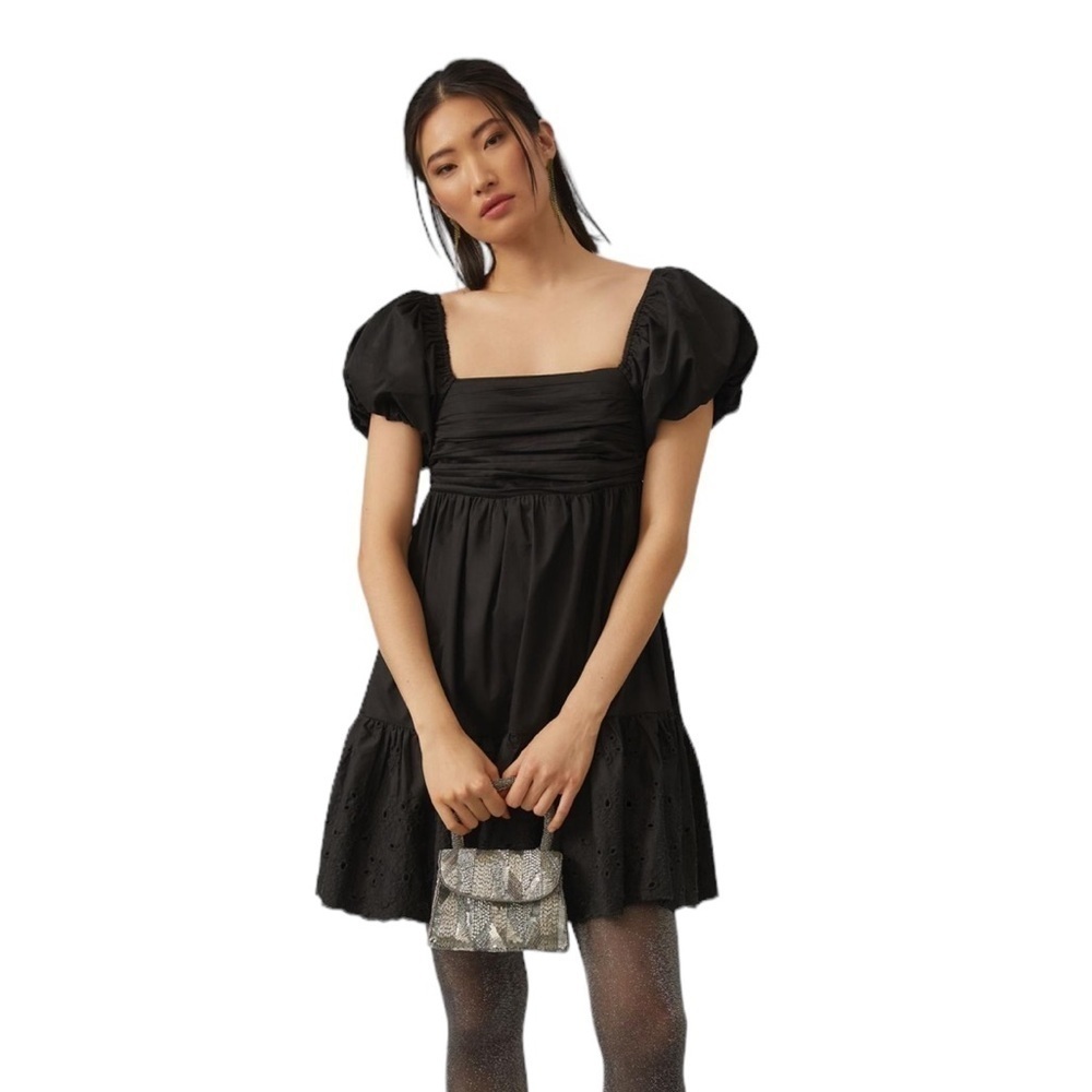 Anthropologie En Saison Puff-Sleeve Babydoll Dress - Picture 3 of 16